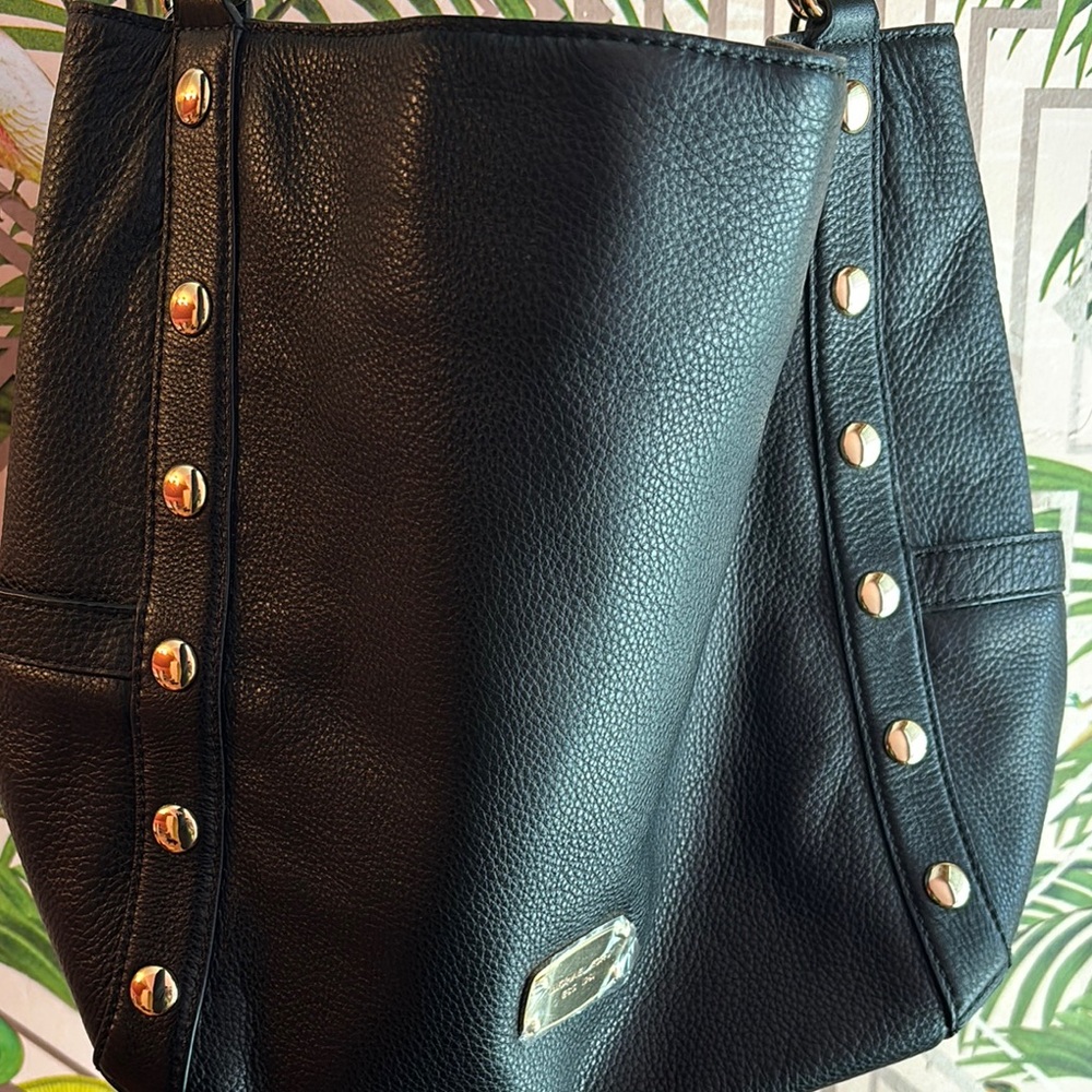 Michael Kors Black Leather Studded Women's Bag